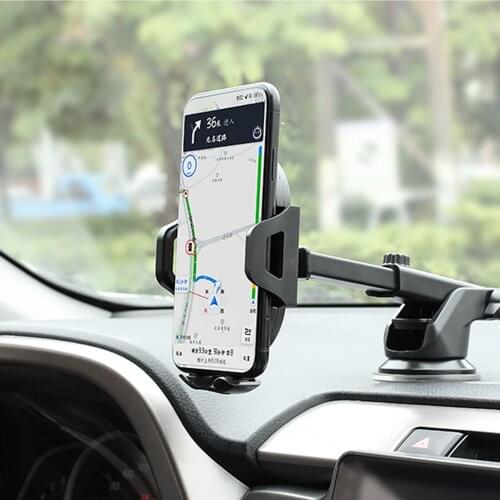 New Sucker Car Phone Holder Mobile Phone Holder Stand in Car No Magnetic GPS Mount Support For iPhone for Samsung Smartphone