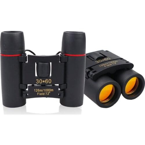Zoom Telescope 30x60 Folding Binoculars with Low Light Night Vision for outdoor bird watching travelling hunting camping