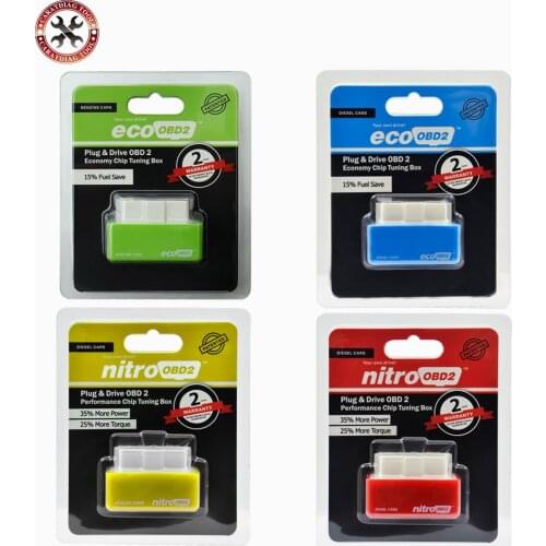 NitroOBD2 Chip Tuning Box Nitro OBD2 Performance Plug and Drive OBD2 Chip Tuning Works For Diesel Retail Box