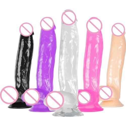 Huge Dildo Realistic Big Penis Suction Cup Dildo Female Masturbator Clitoris Stimulator Sex Toys For Woman Lesbian Anal Plug