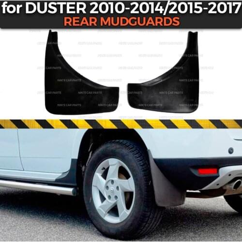 Mudguards for Renault / Dacia Duster 2011-2014 / 2015-2017 on rear wheels trim accessories mud flaps broad splash guards mud car