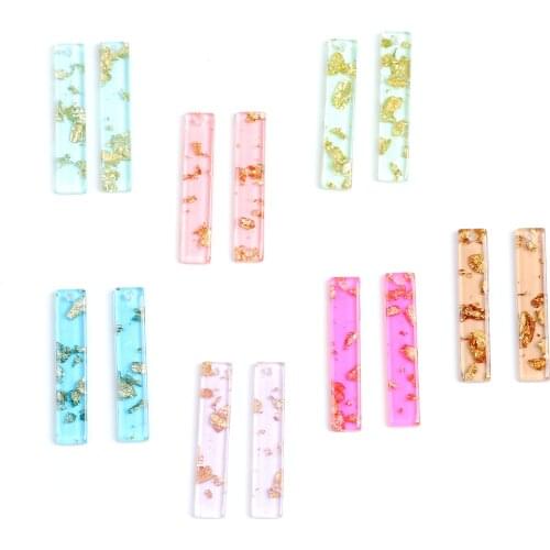 Tortoise Shell Charm,Acrylic, Thin Bar Rectangle pendant ,Boho ,Leopard Print,Earring Parts,Ohrringe finding-ACE230