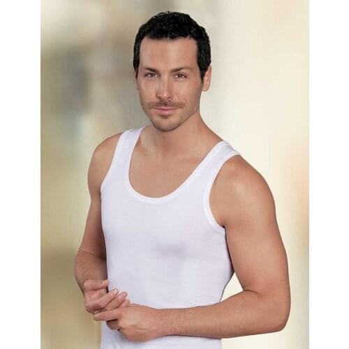 Mens Undershirts Multipack Cotton Classics A-Shirts Pack Of 6 Nice Design And Confortable Different Size Made 100% Cotton