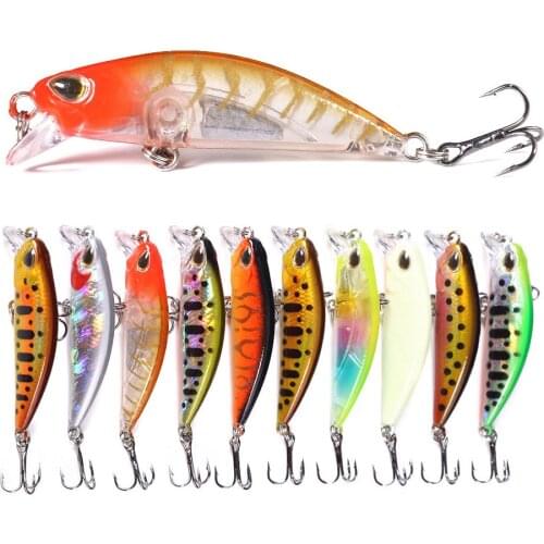 NEW 1pcs Small Minnow Hard Crankbait Sinking Wobbler 55mm Crankbait Stream Pesca 5.4G Fishing Lure