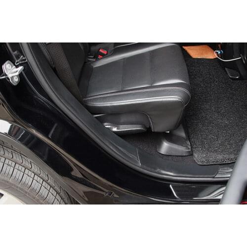 New 2pcs Carbon Fiber Look Rear Seat Switch Adjust Cover For Jeep Grand Cherokee 2011 2012 2013 2014 2015 2016 2017 2018