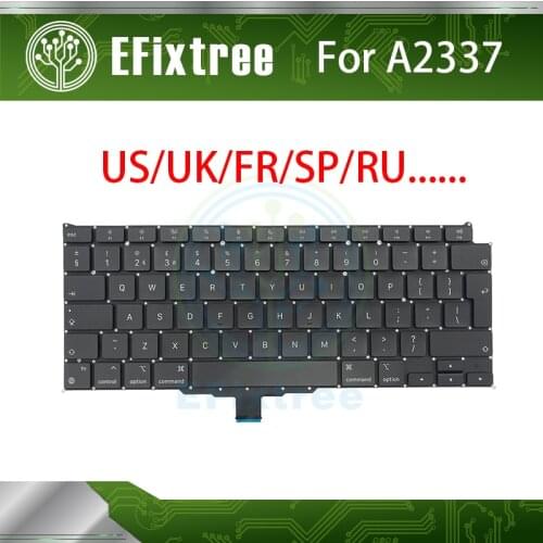 Laptop New Original A2337 Keyboards French German UK US Spanish Russian Swiss For Macbook Air Retina 13" M1 EMC 3598 2020