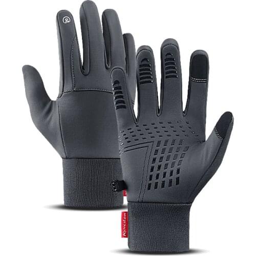 Autumn Winter Men Women Gloves Touch Screen Waterproof Windproof Gloves Outdoor Sports Warm Thermal Fleece Running Ski Gloves