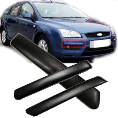 Front Bumper Fog Light Garnish Cover Foglamp Plate Bar grille Trim Fog Lamp Decorative Strip For Focus MK2 Mk3 2 II 2005-2011