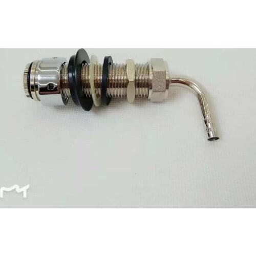 Free shiping 80mm length Beer Tap Kegerator Faucet Draft Shank with 8mm diameter Elbow for homebrew