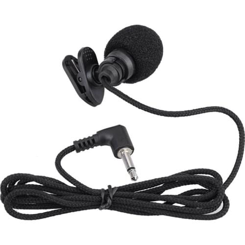 Mini Portable Clip-on Lapel Hands-free 3.5mm Jack Condenser miniphone Mic for Computer PC Laptop Loudspeaker