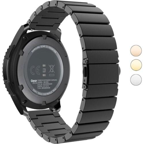 22mm 20mm metal strap for Samsung Galaxy Watch 46mm/Gear S3 /active 2/Huawei Watch GT2 46mm/Huami Amazfit GTR 47mm strap