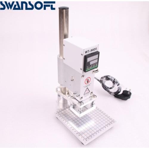 SWANSOFT 100X130mm Manual Heat Press For Leather Paper Customized Wedding Invitation Logo Hot Foil Stamping Machine