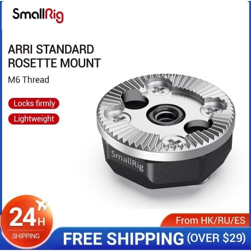 SmallRig Arri Standard Rosette Bolt-On Mount (M6 Thread)For Camera Cage/Rosette Handle ExternalQuick Release Mounting Plate 2804