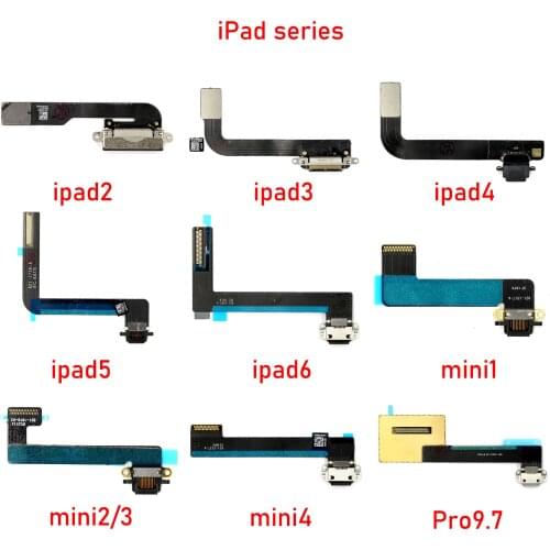 USB Charger Connector Plug Flex Cables For iPad 2 3 4 5 6 Air iPad Pro 9.7 A1673 A1566 A1538 Charging Port Socket Dock Data Flex