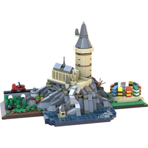 Magic Castle Skyline City Street View Model Building Blocks MOC-29067 Street View Series Landscape Educational Toy Kid Gift