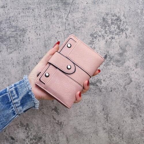 Women Leather Wallet Brand Luxury Design Zipper Female Coin Moeny Purses Ladies Credit Card Holder Short Hasp Clutch Mujer