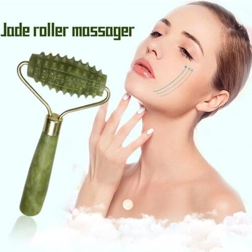 Jade Manual Body Massage Roller Foot Hand Neck Shoulder Massage Relaxation Pain Relief Acupressure Point Therapy