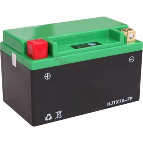 2PCS/lot 12V X7A motorcycle start battery with BMS and more than 2000 times cycle life lead acid battery replacement