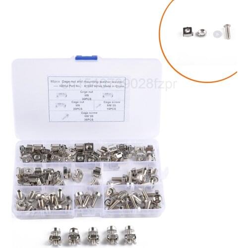 50 Hot Selling Marine Clip Nuts for Loading M5 Cage Nuts + M5 * 20 Screws