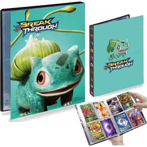 4 Pocket 240 Card Pokemon Album Anime Playing Game Collection Book Binder Holder Large Livre Pokémon Trainer Folder Kids Gift