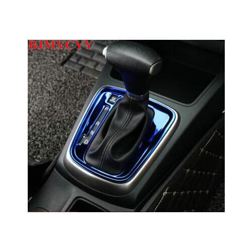 BJMYCYY 1PCS Gear position Sequins Trim Stall Panel decoration for KIA K2 2017 KX CROSS