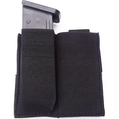 Fast Tactical MOLLE Double Open Top Pistol Magazine Pouch Flashlight Holster multifunctional storage small bag