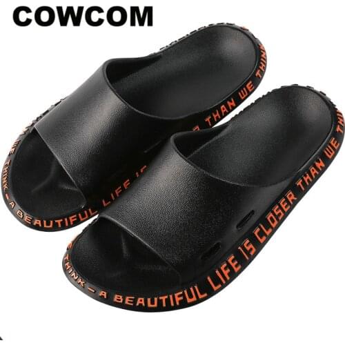 COWCOM Slippers, Mens Summer Lovers Wear Home Fashion Summer Mens Bathroom Bath Non- Slippers Women GYB-LT-1960