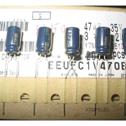 1pc FC Series 47uF/35V Electrolytic Capacitors Hi-Fi Audio 105 Deg.C