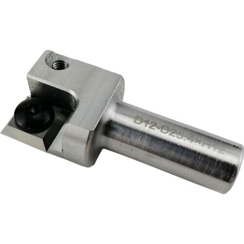 LIVTER Shank 12.7/12mm Diameter 25.4 mm CMT surfacing router cutters with insert knives