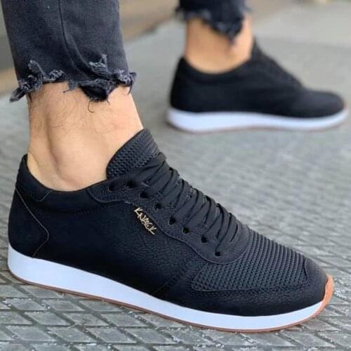 Knack Daily Shoes 002 Skidproof Black Male Shoes Seasonal Shoes Casual Shoes Shoes Sports Shoes Latest Fashion
