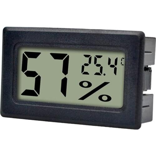 Mini Kitchen Digital LCD Thermometer Sensor Hygrometer Gauge Refrigerator Aquarium Monitoring Display Humidity Detector