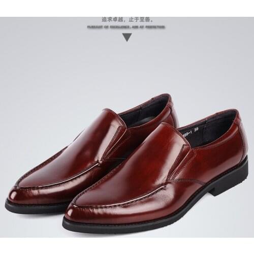Mens footwear leather shoes, European and American version, cowhide to make formal work