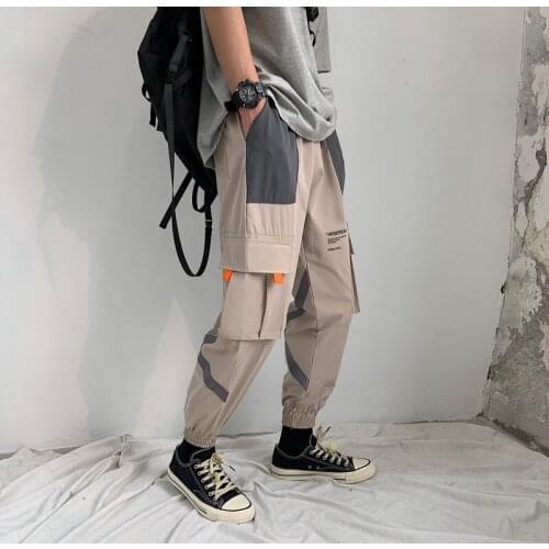2021 New Mens Male Tide Printing Cotton Brand Harem Casual Pants Trousers Active Elastic Hip Hop Slim Joggers Sweatpants M-3XL