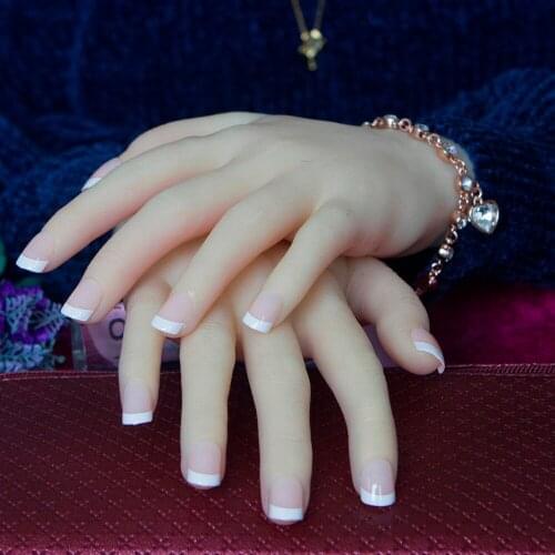 24Pcs Natural French Short False Nails Acrylic Classical Full Artificial Nails for Home Office faux ongles Fake Nails Art Tips