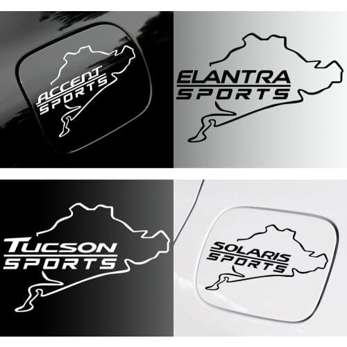 Car NEW Fuel Tank Cap Stickers body modification decal For Hyundai i20 i30 i40 ix35 solaris tucson creta kona GDI Accessories