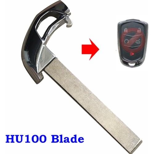 New Uncut HU100 Emergency Blade Blank Key for Cadillac ATS CTS SRX XT