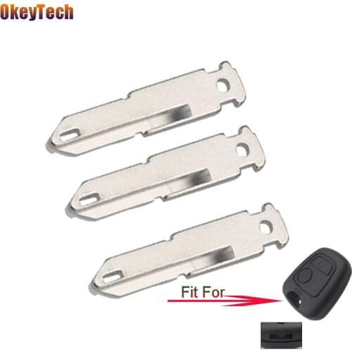 OkeyTech 10pcs/lot for NE73 Uncut Key Blade for Renault Duster Logan Clio Citroen Peugeot 206 Remote Car Key Blank Free Shipping