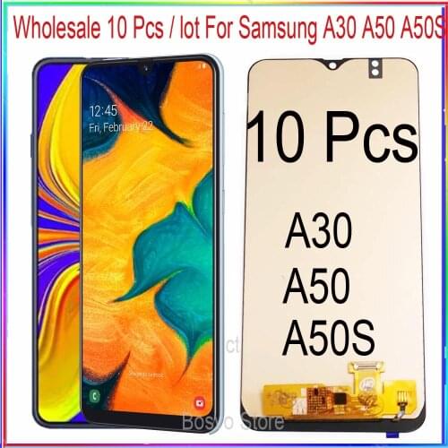 Wholesale 10 Pcs/Lot Incell for Samsung A30 A50 A50S LCD screen display A305 A305F/DS A505 A505F A507 A507F with touch assembly