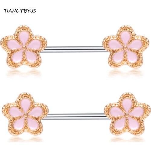 TIANCIFBYJS Stainless Steel Nipple Barbell Piercing Sexy Shield Bar Rings Jewelry Fashion Body Jewellery Women Men Gift 20 Pcs