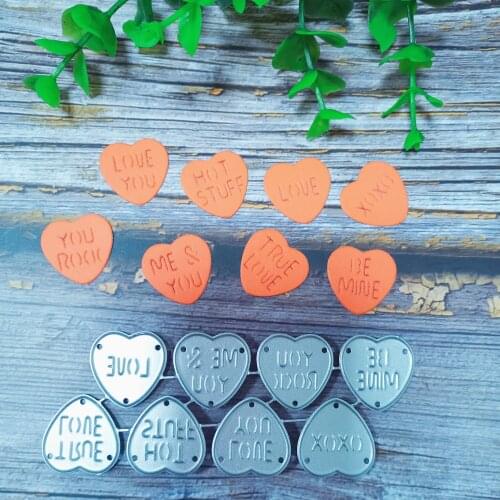 Many heart craft dies metal cutting die mold paper craft knife mould blade punch stencils dies