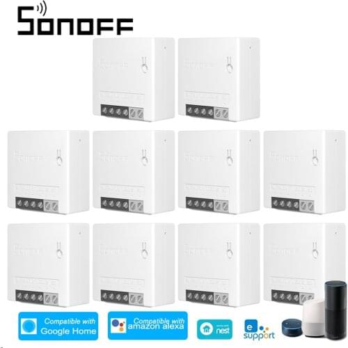 SONOFF MINI R2 DIY WiFi Switch Two Way Smart Switch Small Body Timer Light Switch Remote Control Module MINIR2 for Alexa Google