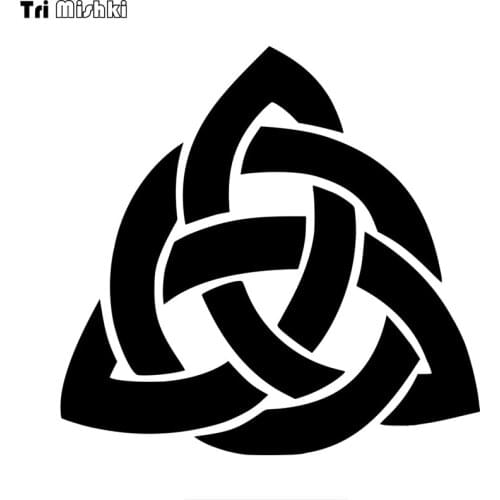 Tri mishki HZX1380 celtic knot car sticker Vinyl Decals Waterproof sticker on Car Body Rear Window
