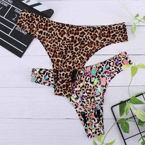 Fashion Leopard Women Panties Sexy Seamless Underwear Women Panties G-String Womens Briefs Lingerie Thong for Women