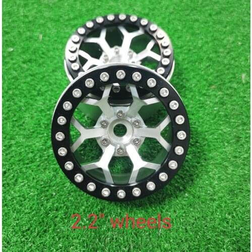 VITAVON CNC Alu 2.2 beadlock wheels Rims Fit 2.2 Crawler Tires sells 2pcs silver