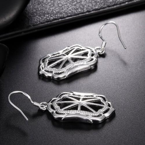 Noble charms 925 Sterling Silver Knight shield drop earrings for women high quality Fashion wedding party Jewelry Holiday gifts