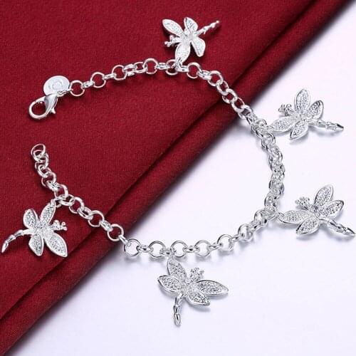 High Quality Full Waterdrops Bracelet for Women Solid 925 Sterling Silver Fashion Jewelry Charm Bracelet