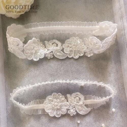 Fashion Garter White Flower Sexy Thigh Ring Bridal Lace Elastic Leg Loop Wedding Accessories For Women Girl Gift