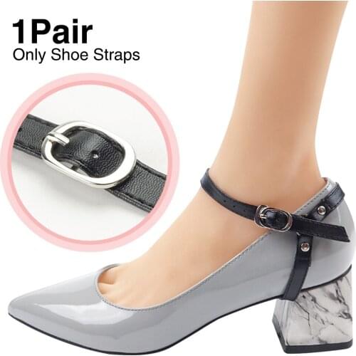 1pair Elastic Triangle With Buckle Anti Skid Detachable Fashion Women Shoe Straps For Heels Waterproof Accessories Durable Ankle
