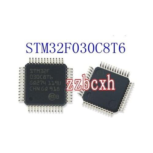 2PCS/LOT New original In Stock STM32F030C8T6 LQFP48