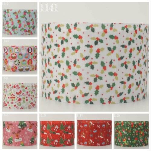 10yards - different size -CHRISTMAS ribbon -Christmas tree/Santa Claus/Snow/Snowman,green grosgrain ribbon/satin ribbon